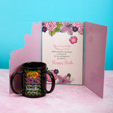 Beautiful Sister Greeting Card with 3 Handle Mug