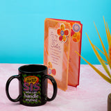 Wonderful Sister Greeting Card with 3 Handle Mug