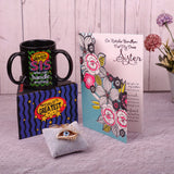 Sacred Evil Eye Keychain With Greeting Card and Mug