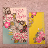 Rinestone Keychain With Greeting Card
