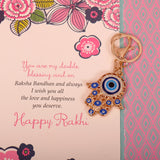 Amazing Evil Eye Keychain With Greeting Card