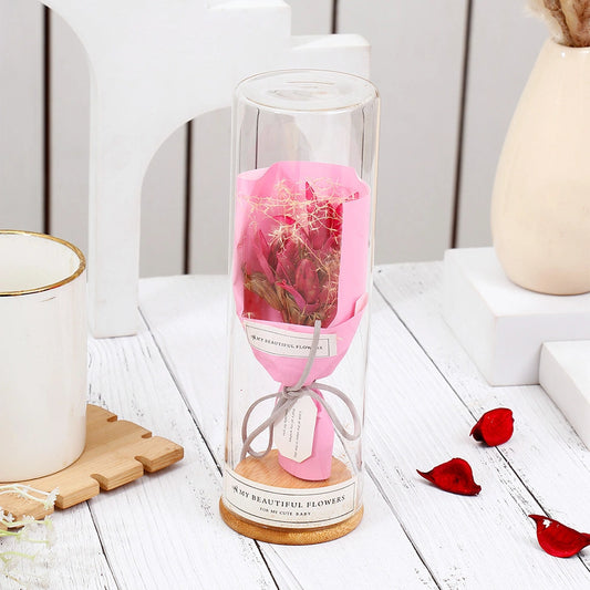 My Beautiful Flowers-Preserved Rose in Glass Dome