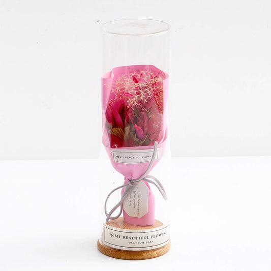 My Beautiful Flowers-Preserved Rose in Glass Dome