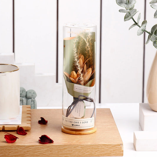 Archies To The One I Love Dried Flower Dome