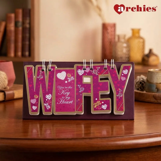 You're the Key To My Heart Wifey Quotation Book