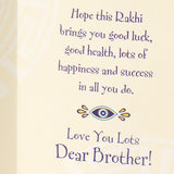 Evil Eye Rakhi Greeting Card with Archies Classic Oud Perfume