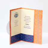 Pack Of 6 With Love Evil Eye Rakhi Greeting Card With Envelope