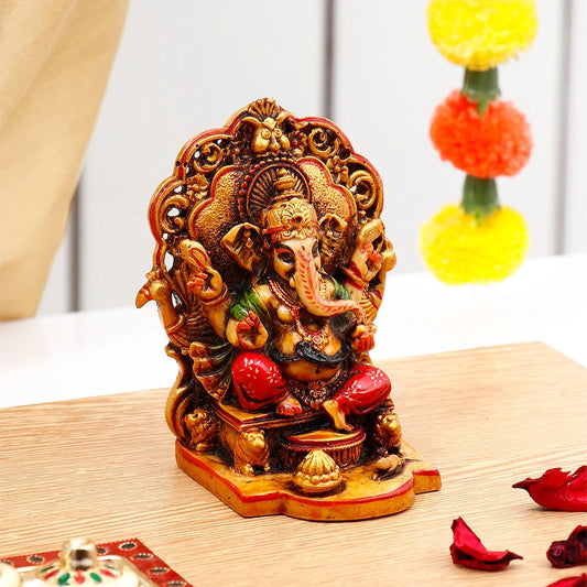 Lord Ganesha Idol - Handcrafted Resin Figurine