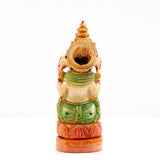 Trimukhi Ganesha Idol - Ganapati Handcrafted Figurine