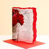 For The Love Of My Life Greeting Card With Envelope