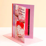 My Heart Is Wherever You Are Greeting Card With Envelope