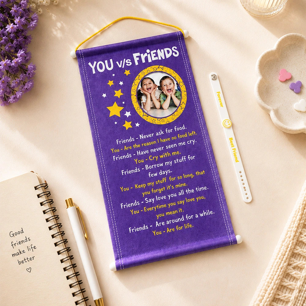 Archies Photo Scroll & White Silicone Bracelet Set