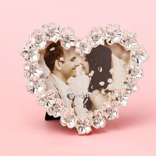 Archies Heart-Shaped Silver Photo Frame