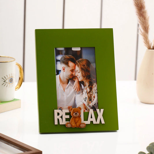 Archies "Relax" Teddy Bear Photo Frame