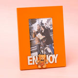 Archies "Enjoy" Teddy Bear Orange Photo Frame