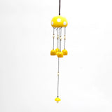 Sunny Yellow Mushroom Wind Chime