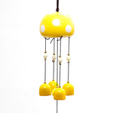 Sunny Yellow Mushroom Wind Chime