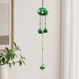 Forest Green Mushroom Wind Chime