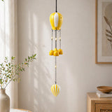 Yellow & White Hot Air Balloon Wind Chime