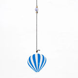 Sky Blue & White Hot Air Balloon Wind Chime