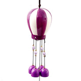 Purple & White Hot Air Balloon Wind Chime
