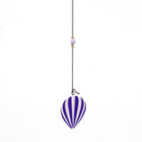 Purple & White Hot Air Balloon Wind Chime