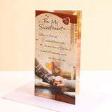 For My Sweetheart Greeting Card With Envelope