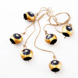 Evil Eye Gold Bell Jute Wall Hanging