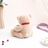 Coffee Brown Teddy Bear With Heart