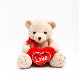 Coffee Brown Teddy Bear With Heart
