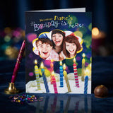 Birthday Is Here Personalised Card