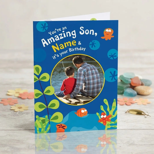 Amazing Son Birthday Personalised Card