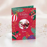 Merry Christmas With Best Wishes and Love Personalised Card