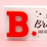 Archies "B is for My Brother and My Best Buddy" Desk Plaque