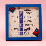 Archies "FATHER" Acrostic Sentiment Frame