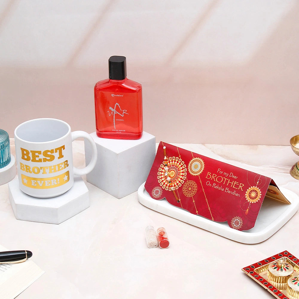 UXR Original Perfume with Best Brother Mug & Raksha Bandhan Mailer