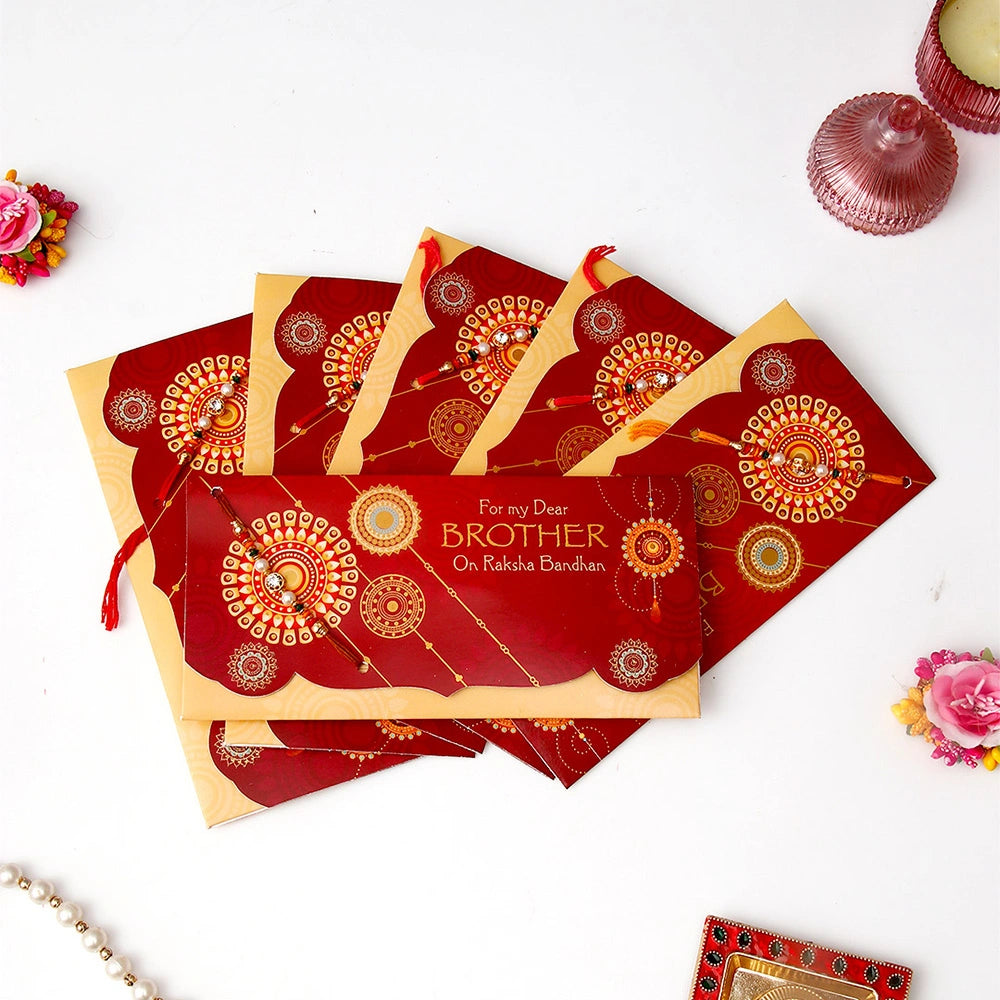 Pack Of 6 For My Brother On Rakshabandhan Rakhi Mailer