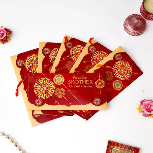 Pack Of 6 For My Brother On Rakshabandhan Rakhi Mailer