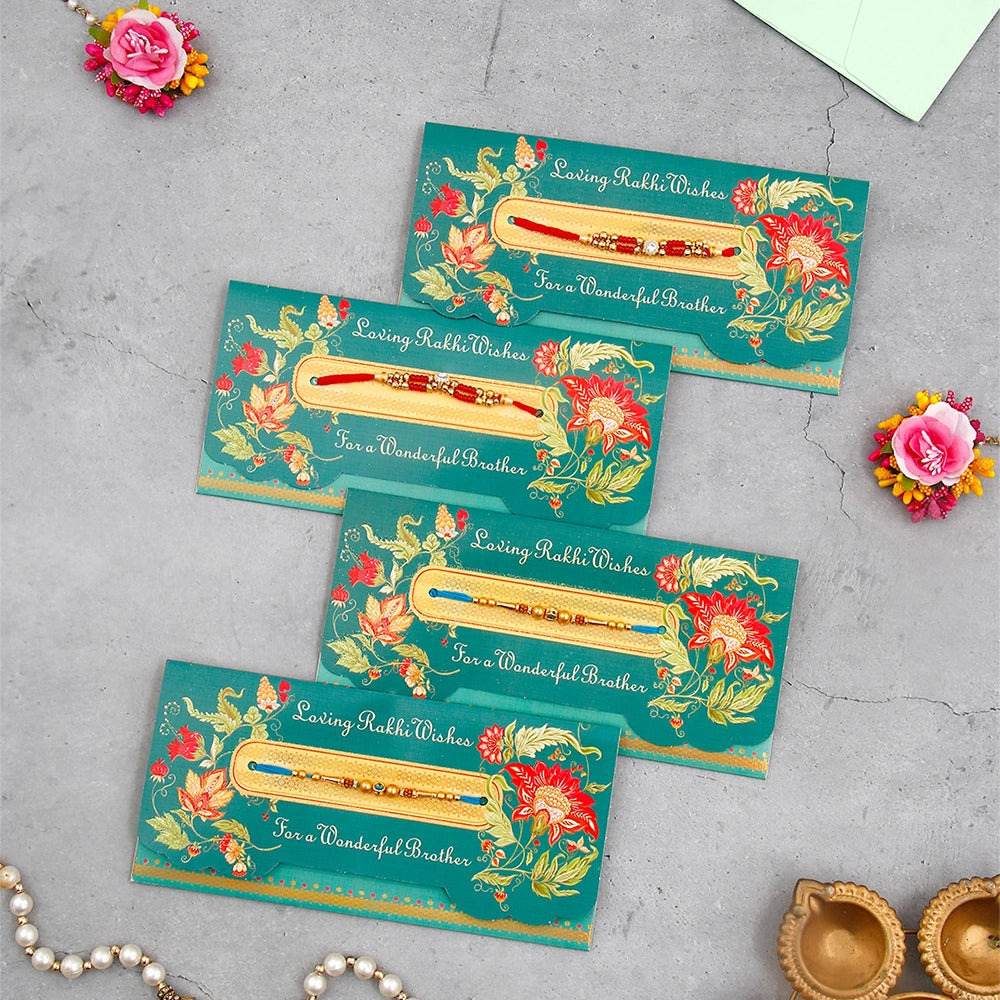 Pack Of 4 Loving Rakhi Wishes For Brother Rakhi Mailer