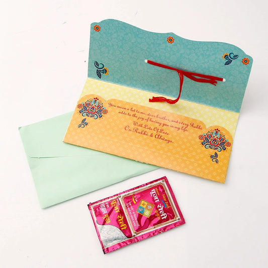 Pack Of 4 Wishing A Wonderful Brother Rakhi Mailer