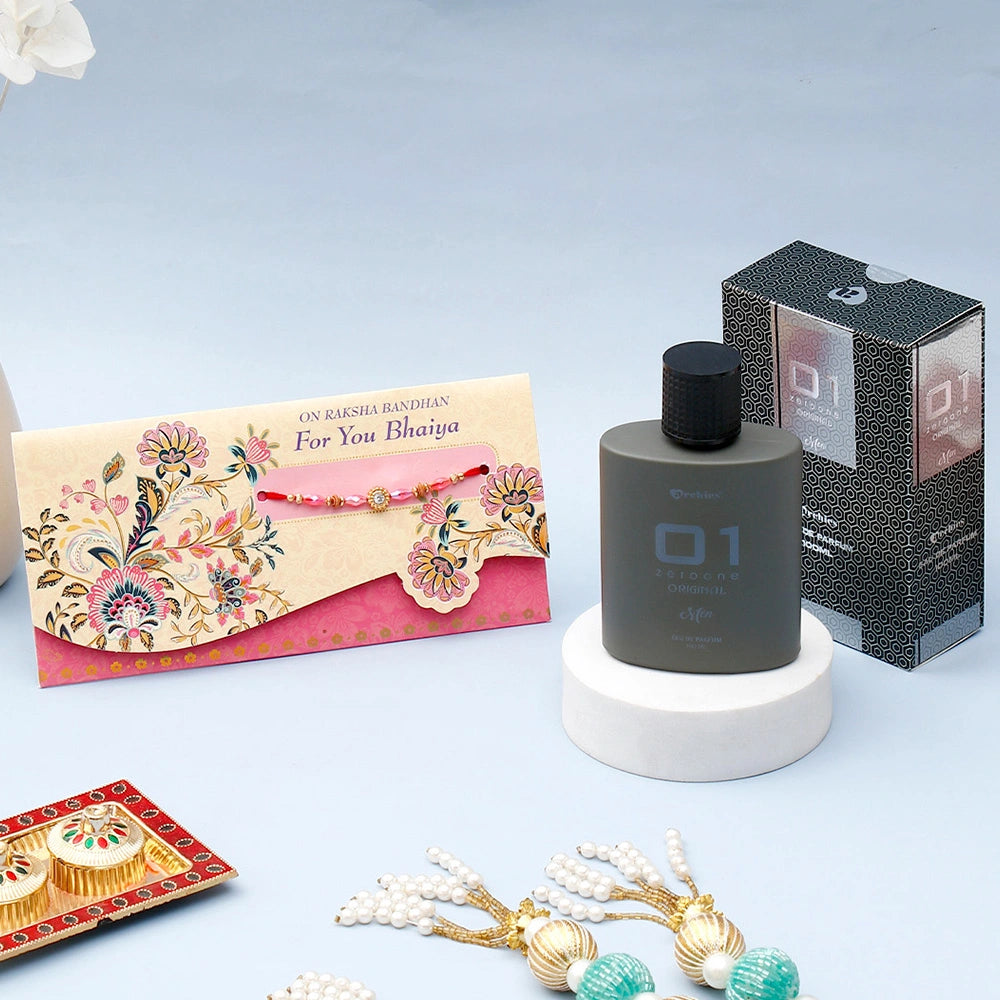 Archies 'For You Bhaiya' Rakhi Mailer With 01 Original Men Perfume