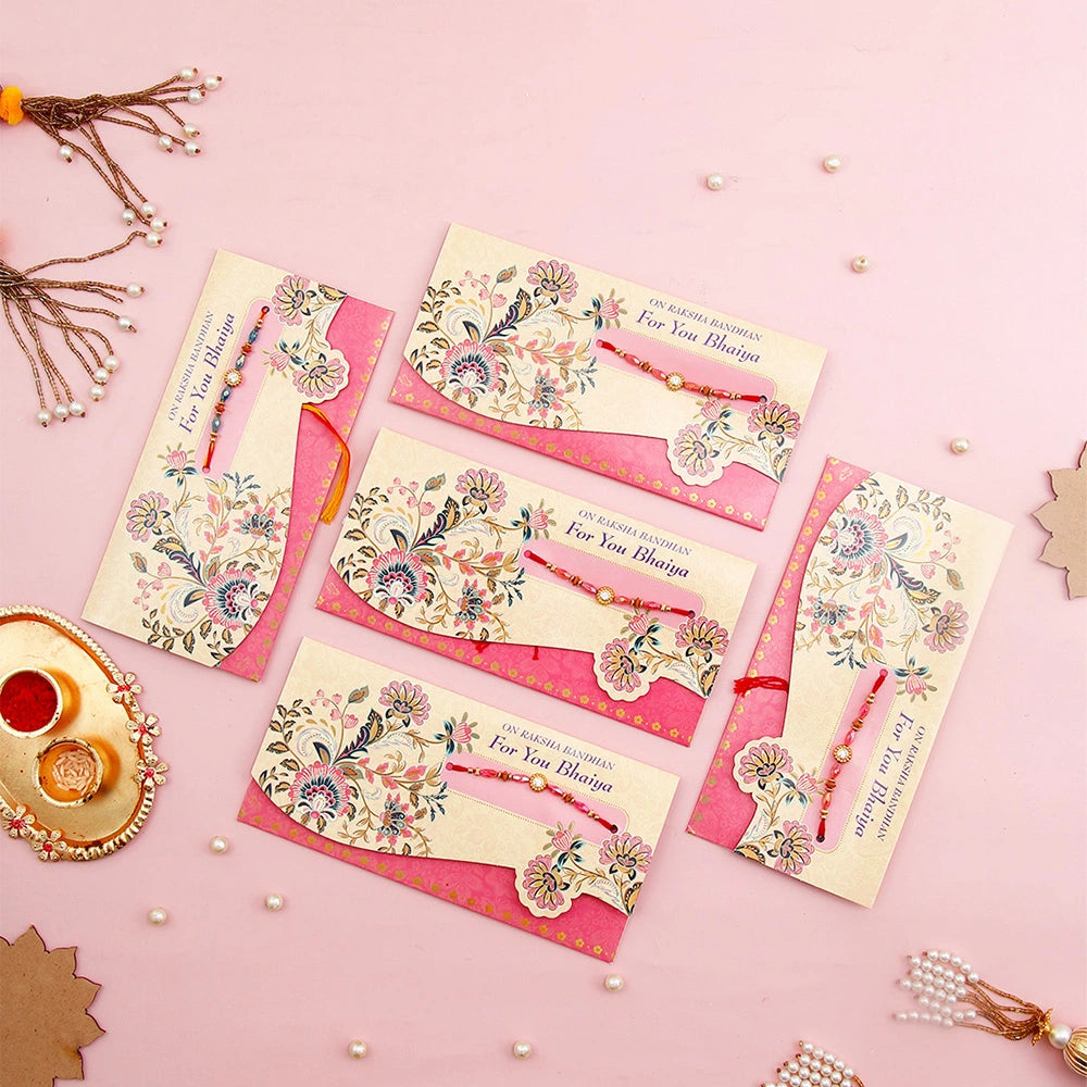 Pack Of 5 On Rakshabandhan For You Bhaiya Rakhi Mailer