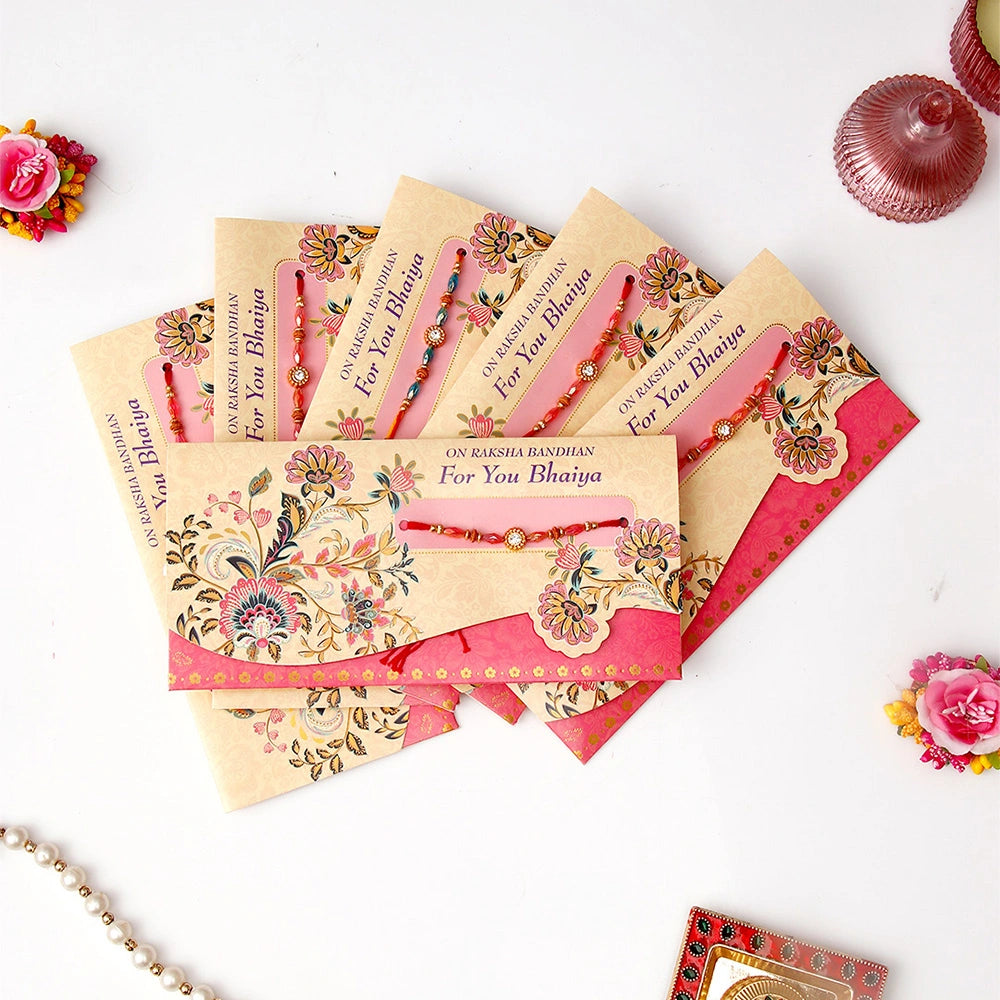 Pack Of 6 On Rakshabandhan For You Bhaiya Rakhi Mailer
