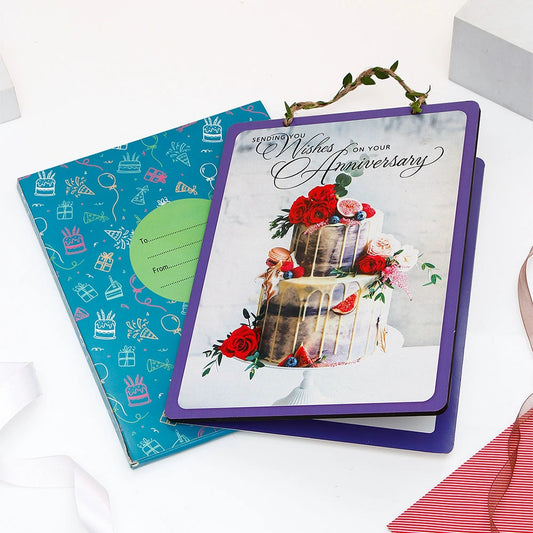 Sending You Wishes On Your Anniversary Greeting Card