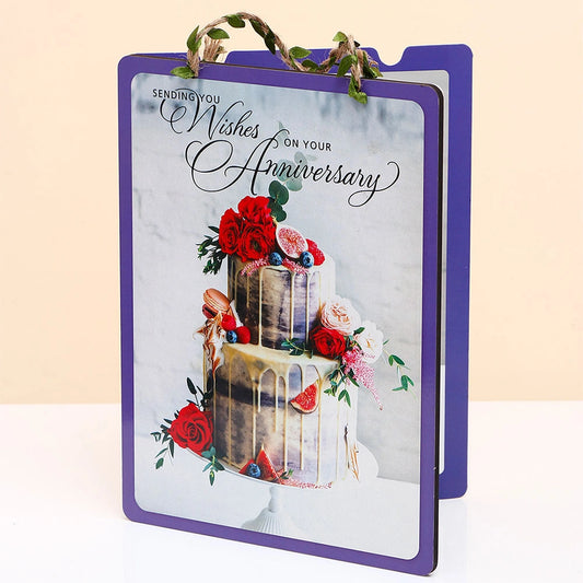 Sending You Wishes On Your Anniversary Greeting Card