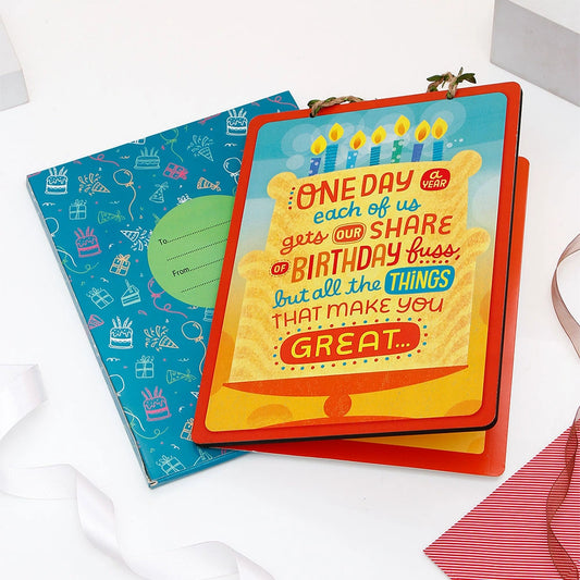 One Day A Year Birthday Fuss Greeting Card