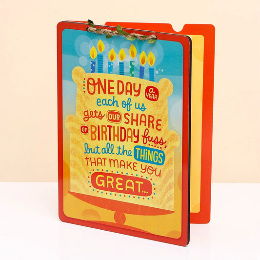 One Day A Year Birthday Fuss Greeting Card