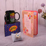 Golden Evil Eye Keychain With Sister Greeting Card and Mug