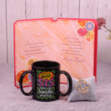 Gazing Evil Eye Keychain With Sister Greeting Card and Mug