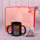 Amazing Evil Eye Keychain With Sister Greeting Card and Mug